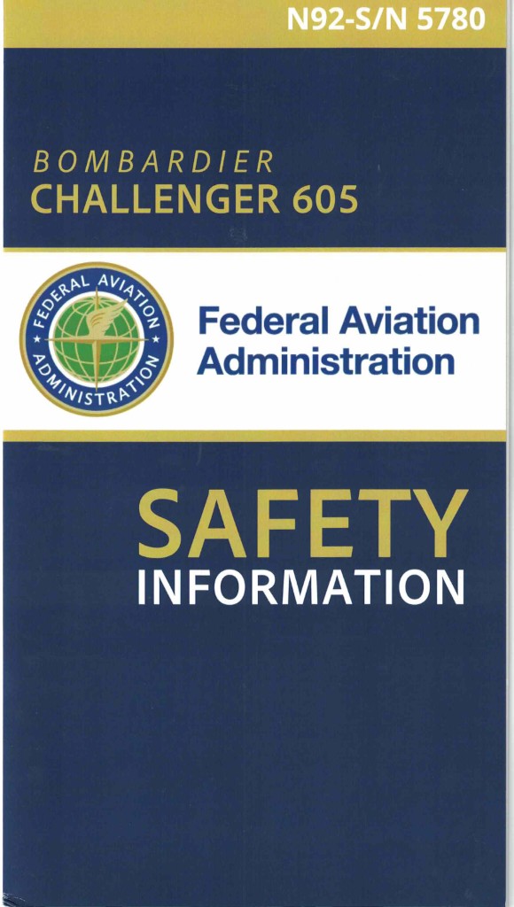 Federal Aviation Administration CHALLENGER 605