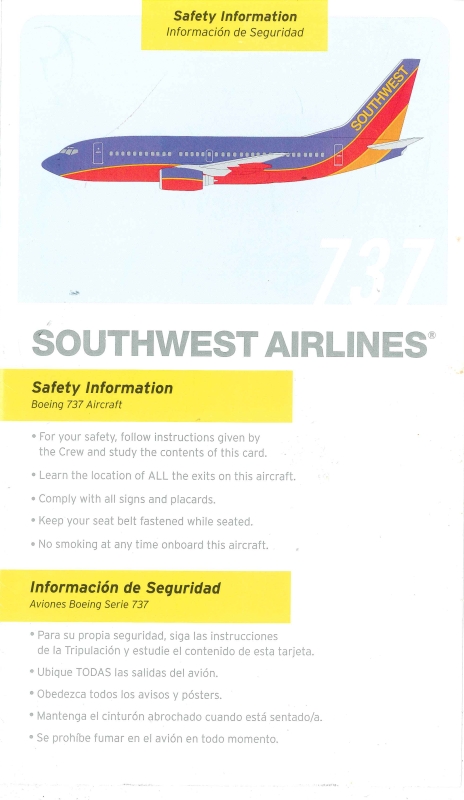 SOUTHWEST AIRLINES B737