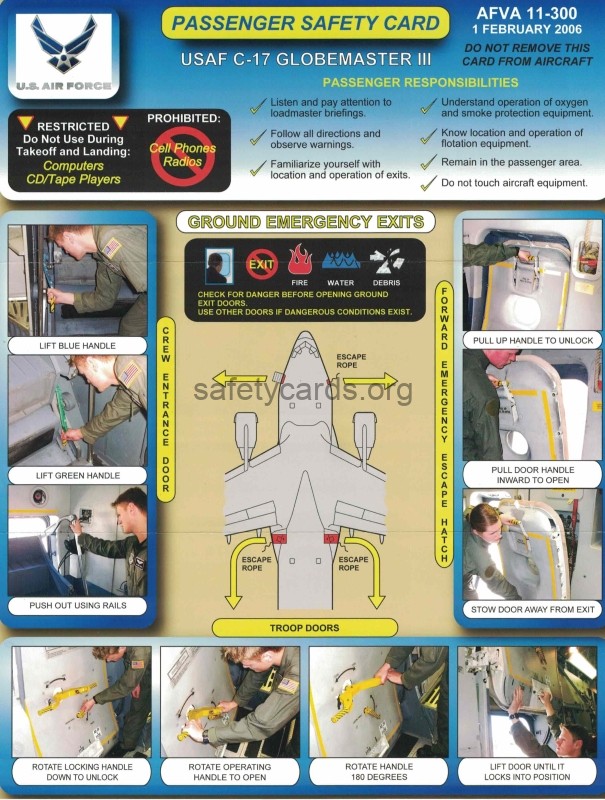 safety card