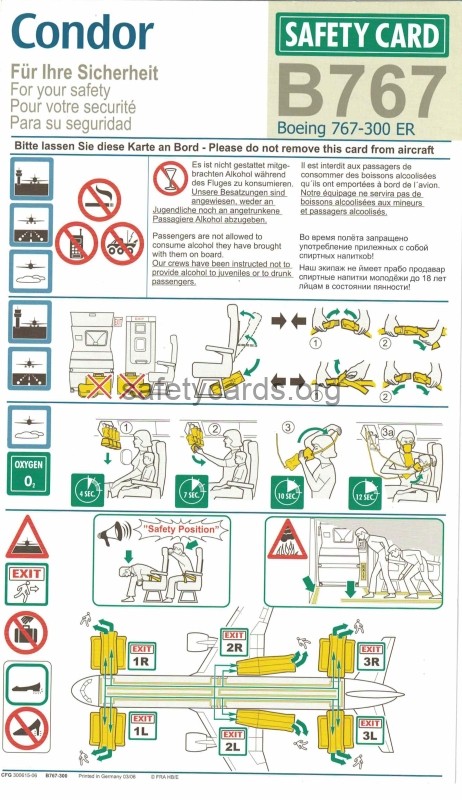 safety card
