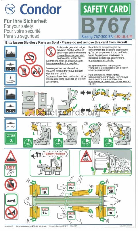 safety card