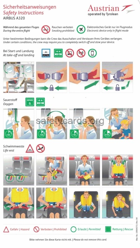 safety card