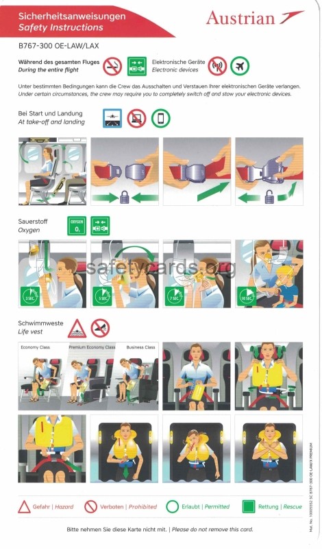 safety card