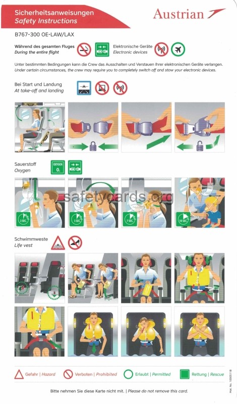 safety card