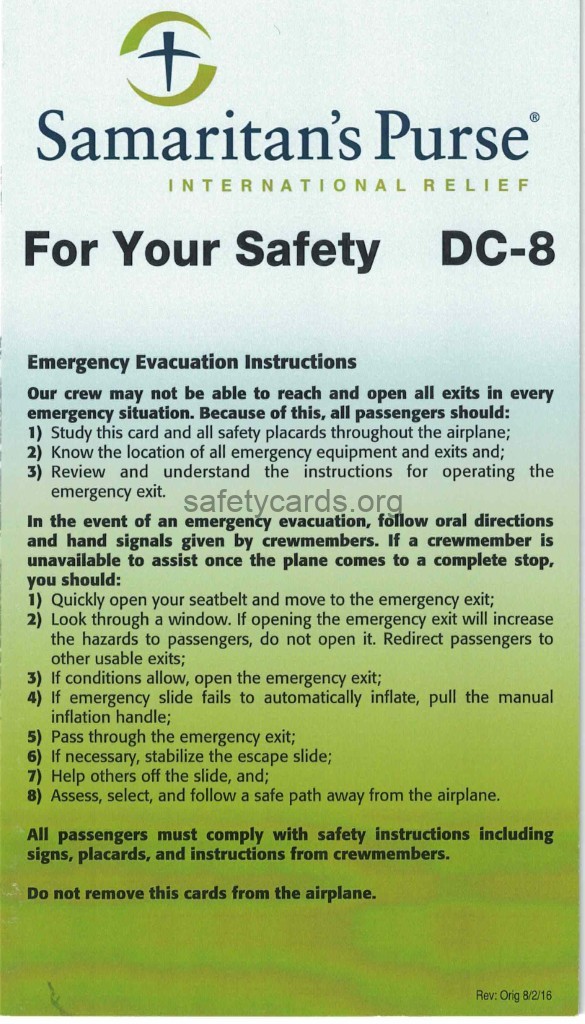 safety card