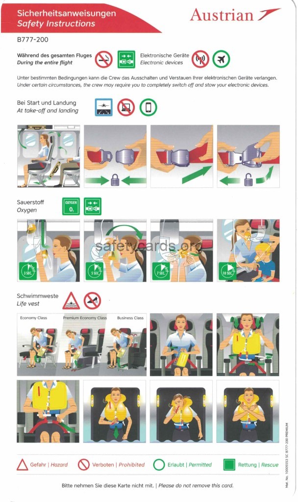 safety card