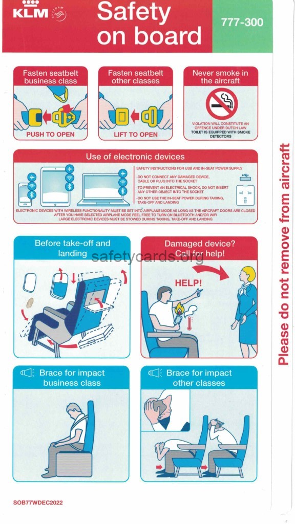 safety card