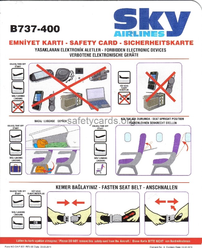 safety card