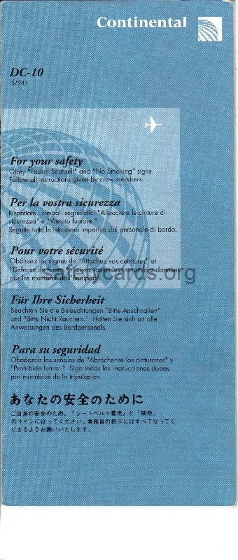 safety card