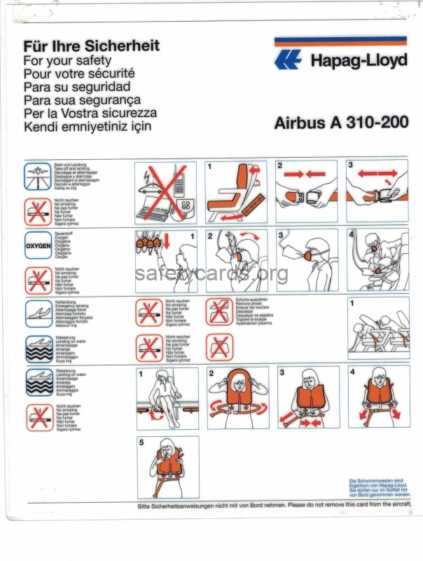 safety card