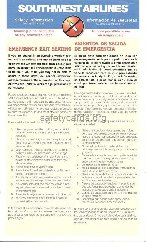 safety card