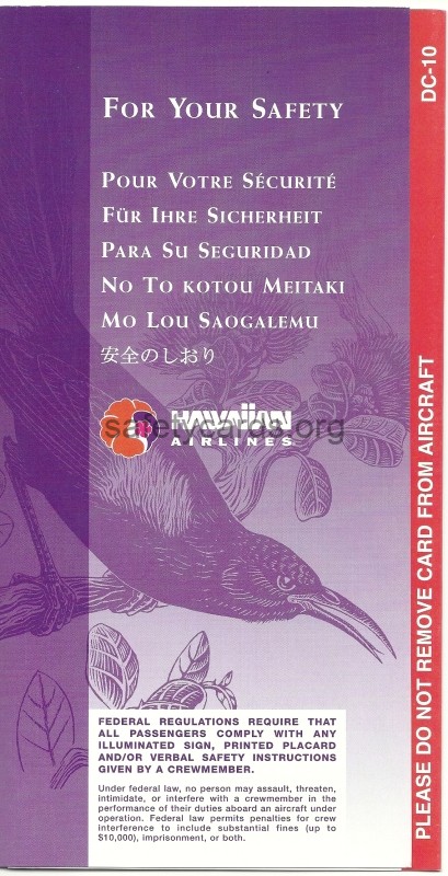 safety card