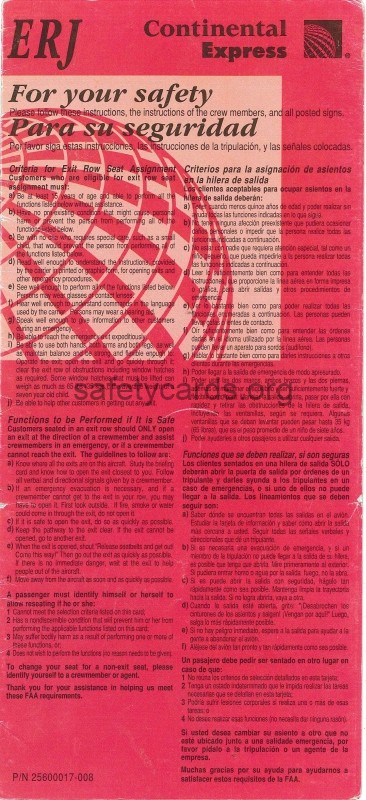 safety card