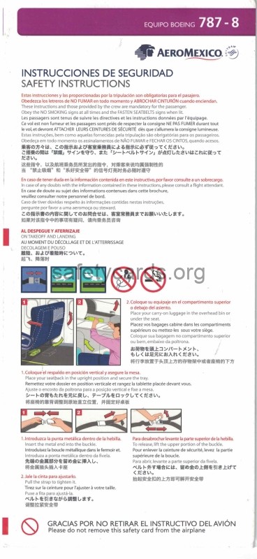 safety card