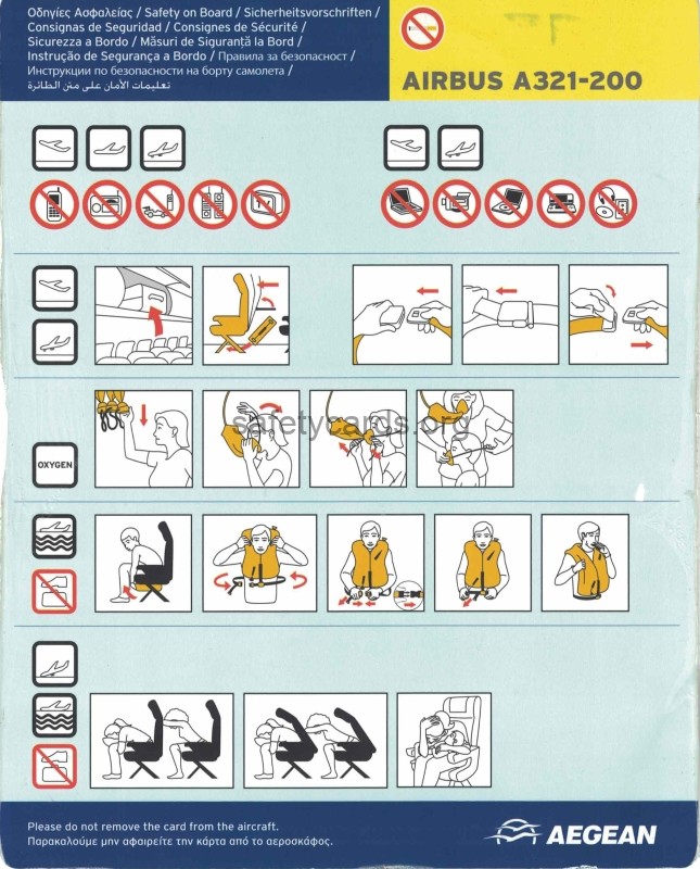safety card